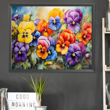 Load image into Gallery viewer, Diamond Painting - Full Square - pansy (50*40CM)