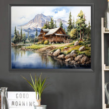 Load image into Gallery viewer, Diamond Painting - Full Square - woods lake (50*40CM)