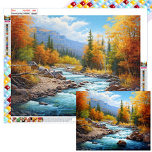Load image into Gallery viewer, Diamond Painting - Full Square - woods lake (50*40CM)