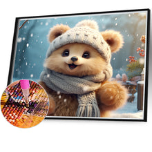 Load image into Gallery viewer, Diamond Painting - Full Round - winter bear (35*30CM)