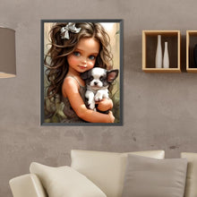 Load image into Gallery viewer, Diamond Painting - Full Round - sweet cool girl (30*40CM)