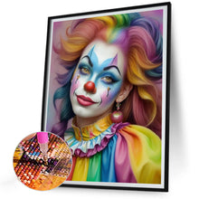 Load image into Gallery viewer, Diamond Painting - Full Round - clown girl (30*40CM)