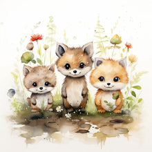 Load image into Gallery viewer, Diamond Painting - Full Round - forest animals (30*30CM)