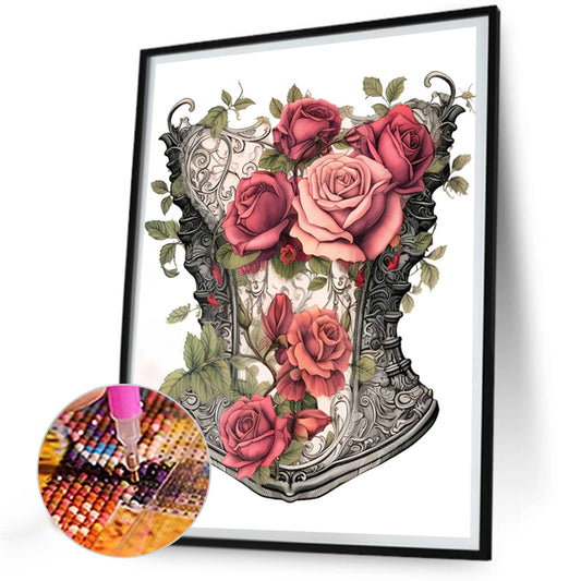 Diamond Painting - Full Round - tight rose corset (30*40CM)