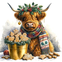 Load image into Gallery viewer, Diamond Painting - Full Round - Highland cow baby (35*35CM)
