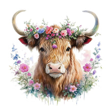 Load image into Gallery viewer, Diamond Painting - Full Round - highland cattle (35*35CM)