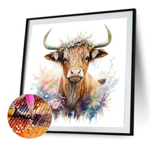Load image into Gallery viewer, Diamond Painting - Full Round - highland cattle (35*35CM)