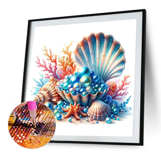 Diamond Painting - Full Round - pearl sea shell (35*35CM)