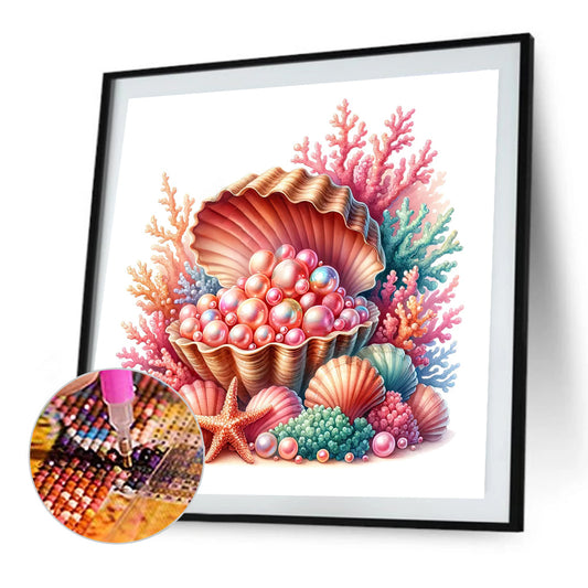Diamond Painting - Full Round - pearl sea shell (35*35CM)