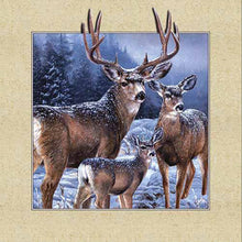 Load image into Gallery viewer, Diamond Painting - Full Square - deer in snow (50*50CM)