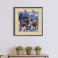 Load image into Gallery viewer, Diamond Painting - Full Square - deer in snow (50*50CM)