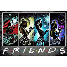 Load image into Gallery viewer, Diamond Painting - Full Round - Simplified Style Disney Princess (60*40CM)