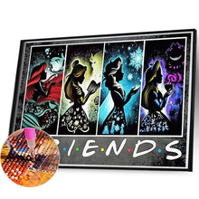 Load image into Gallery viewer, Diamond Painting - Full Round - Simplified Style Disney Princess (60*40CM)