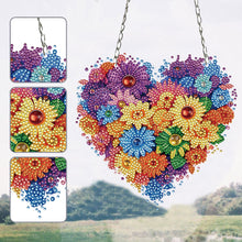Load image into Gallery viewer, Acrylic Heart Flower Single-Sided Crystal Hanging Home Wall Decor for Wall Decor