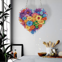 Load image into Gallery viewer, Acrylic Heart Flower Single-Sided Crystal Hanging Home Wall Decor for Wall Decor
