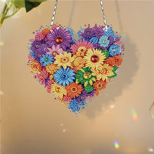 Load image into Gallery viewer, Acrylic Heart Flower Single-Sided Crystal Hanging Home Wall Decor for Wall Decor