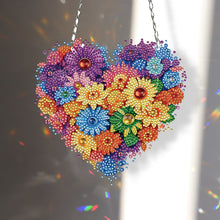 Load image into Gallery viewer, Acrylic Heart Flower Single-Sided Crystal Hanging Home Wall Decor for Wall Decor