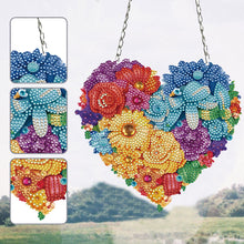 Load image into Gallery viewer, Acrylic Heart Flower Single-Sided Crystal Hanging Home Wall Decor for Wall Decor