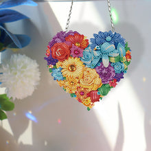 Load image into Gallery viewer, Acrylic Heart Flower Single-Sided Crystal Hanging Home Wall Decor for Wall Decor