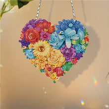 Load image into Gallery viewer, Acrylic Heart Flower Single-Sided Crystal Hanging Home Wall Decor for Wall Decor