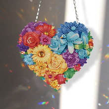 Load image into Gallery viewer, Acrylic Heart Flower Single-Sided Crystal Hanging Home Wall Decor for Wall Decor