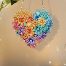 Load image into Gallery viewer, Acrylic Heart Flower Single-Sided Crystal Hanging Home Wall Decor for Wall Decor