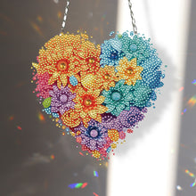 Load image into Gallery viewer, Acrylic Heart Flower Single-Sided Crystal Hanging Home Wall Decor for Wall Decor