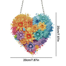Load image into Gallery viewer, Acrylic Heart Flower Single-Sided Crystal Hanging Home Wall Decor for Wall Decor