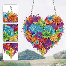 Load image into Gallery viewer, Acrylic Heart Flower Single-Sided Crystal Hanging Home Wall Decor for Wall Decor