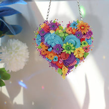 Load image into Gallery viewer, Acrylic Heart Flower Single-Sided Crystal Hanging Home Wall Decor for Wall Decor