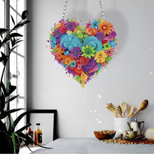 Load image into Gallery viewer, Acrylic Heart Flower Single-Sided Crystal Hanging Home Wall Decor for Wall Decor