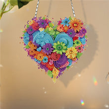 Load image into Gallery viewer, Acrylic Heart Flower Single-Sided Crystal Hanging Home Wall Decor for Wall Decor