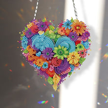 Load image into Gallery viewer, Acrylic Heart Flower Single-Sided Crystal Hanging Home Wall Decor for Wall Decor