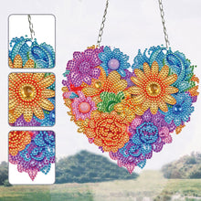 Load image into Gallery viewer, Acrylic Heart Flower Single-Sided Crystal Hanging Home Wall Decor for Wall Decor