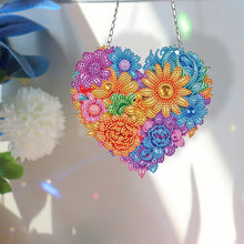 Load image into Gallery viewer, Acrylic Heart Flower Single-Sided Crystal Hanging Home Wall Decor for Wall Decor