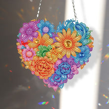 Load image into Gallery viewer, Acrylic Heart Flower Single-Sided Crystal Hanging Home Wall Decor for Wall Decor