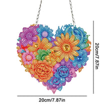 Load image into Gallery viewer, Acrylic Heart Flower Single-Sided Crystal Hanging Home Wall Decor for Wall Decor