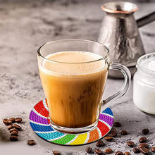 Load image into Gallery viewer, 8 Pcs Animal Texture Wooden Biscuit Diamond Painting Art Coaster Kit with Holder