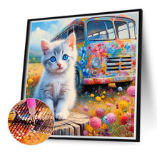 Load image into Gallery viewer, Diamond Painting - Full Round - Cat and Shuttle (40*40CM)