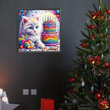 Load image into Gallery viewer, Diamond Painting - Full Round - cat and cake (40*40CM)
