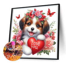 Load image into Gallery viewer, Diamond Painting - Full Round - loving puppy (30*30CM)