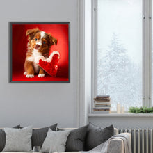 Load image into Gallery viewer, Diamond Painting - Full Round - love and puppy (30*30CM)