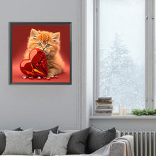 Load image into Gallery viewer, Diamond Painting - Full Round - Love and kitten (30*30CM)