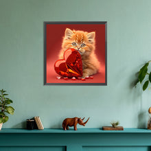 Load image into Gallery viewer, Diamond Painting - Full Round - Love and kitten (30*30CM)