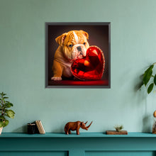 Load image into Gallery viewer, Diamond Painting - Full Round - love and puppy (30*30CM)