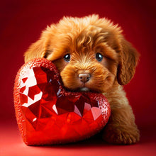 Load image into Gallery viewer, Diamond Painting - Full Round - love and puppy (30*30CM)