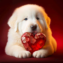 Load image into Gallery viewer, Diamond Painting - Full Round - love and puppy (30*30CM)