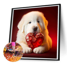 Load image into Gallery viewer, Diamond Painting - Full Round - love and puppy (30*30CM)