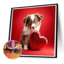Load image into Gallery viewer, Diamond Painting - Full Round - love and puppy (30*30CM)