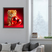 Load image into Gallery viewer, Diamond Painting - Full Round - Love and kitten (30*30CM)